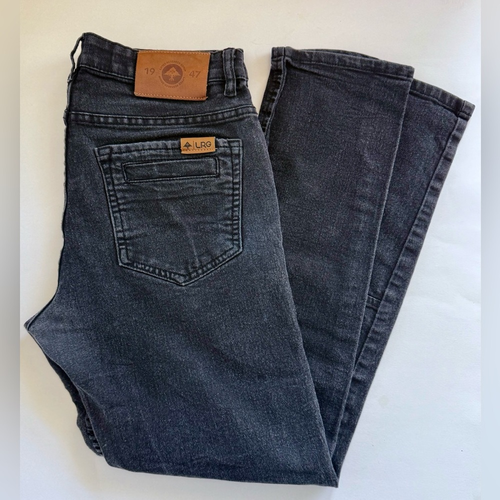 Vintage Y2k LRG Lifted Research Group Jeans Men’s Black Sz 32 Denim Skinny Fit